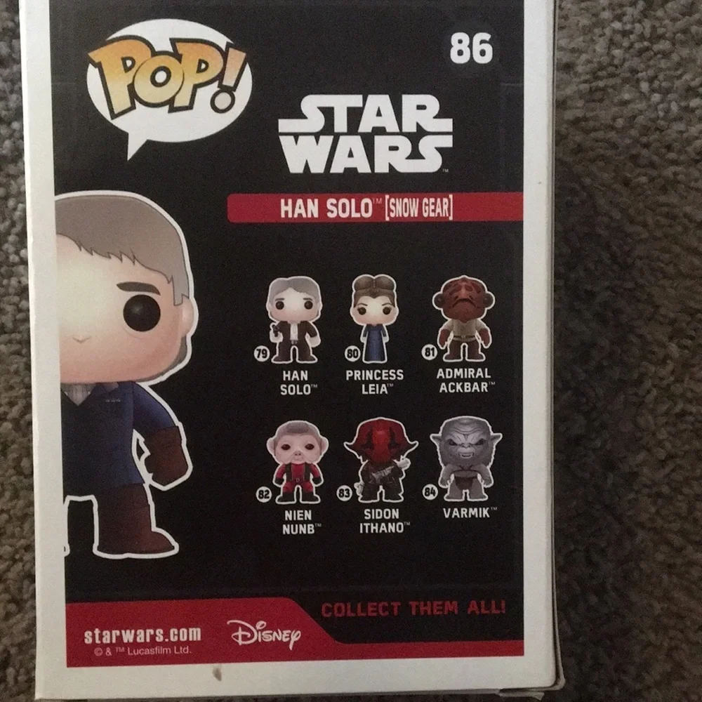 NIOB Loot Crate Han Solo Snow Gear Funko Pop #86